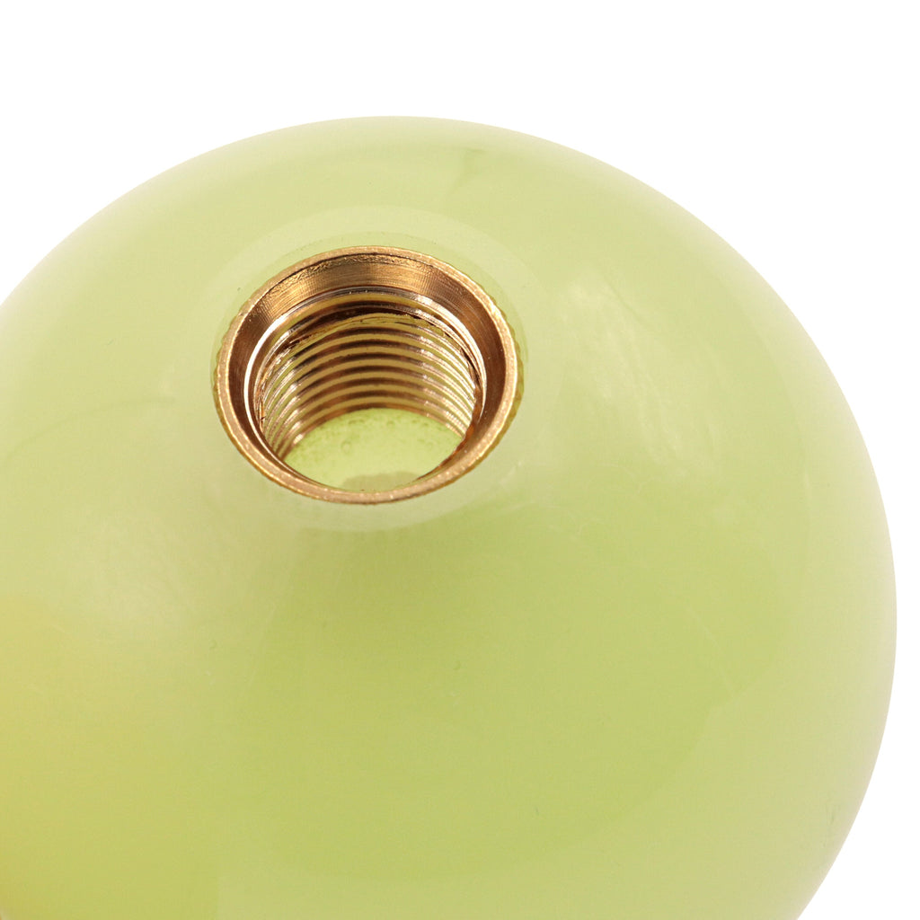 Brand New Universal 5 Speed Fuckin' Fast Round Glow in The Dark Green Ball Gear Shift Knob Lever M8 M10 M12 Thread