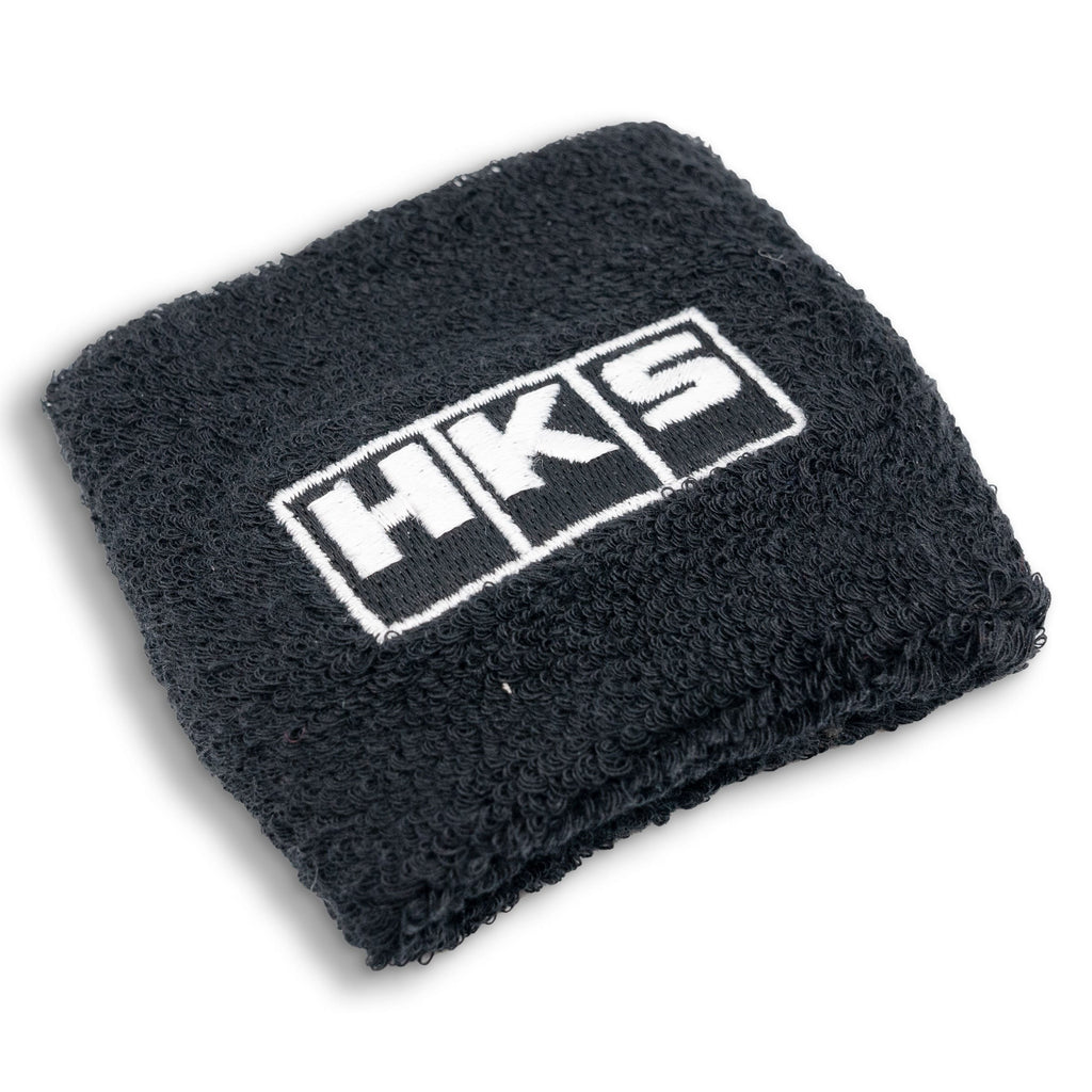 Brand New 2PCS Racing HKS Black Car Reservoir Tank Oil Cover Sock Racing Tank Sock