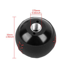 Load image into Gallery viewer, Brand New Mugen Leather Black Round Ball Shift Knob Manual Car Racing Gear Shifter M12x1.25