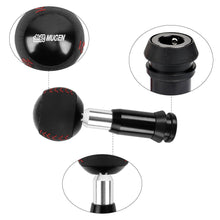 Load image into Gallery viewer, Brand New Mugen Leather Black Round Ball Shift Knob Automatic Car Racing Gear Shifter