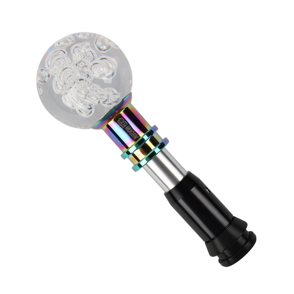 Brand New Universal Jdm Mugen Round Ball Clear Crystal Bubble Automatic Car Racing Gear Shift Knob Shifter M12 M10 M8