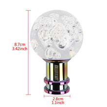 Load image into Gallery viewer, Brand New Ralliart Universal Jdm Round Ball Crystal Clear Bubble Manual Car Racing Gear Shift Knob Shifter M12 M10 M8