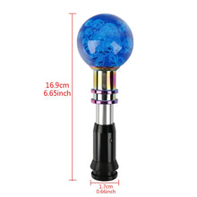 Load image into Gallery viewer, Brand New Universal Jdm Ralliart Round Ball Blue Crystal Bubble Automatic Car Racing Gear Shift Knob Shifter M12 M10 M8