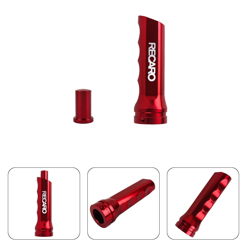 Brand New 1PCS Recaro Red Aluminum Car Handle Hand Brake Sleeve Universal Cover For Universal