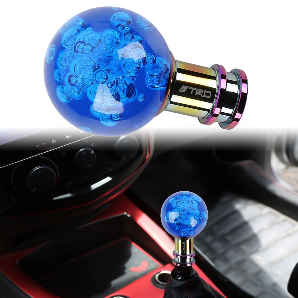 Brand New Universal Jdm Round Ball Crystal Clear Bubble Manual Car Racing Gear Shift Knob Shifter M12 M10 M8