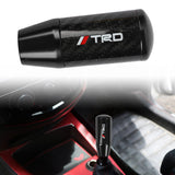 Brand New Universal TRD Black Carbon Fiber Manual Gear Stick Shift Knob Lever Shifter M12 M10 M8