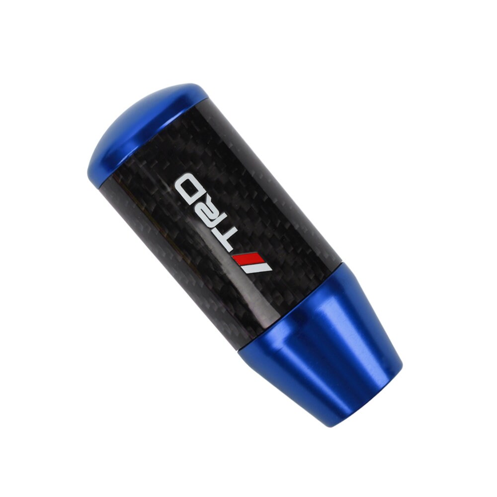 Brand New Universal TRD Blue Carbon Fiber Manual Gear Stick Shift Knob Lever Shifter M12 M10 M8