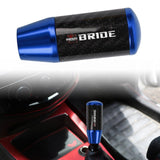 Brand New Universal Bride Blue Carbon Fiber Manual Gear Stick Shift Knob Lever Shifter M12 M10 M8