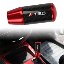 Load image into Gallery viewer, Brand New Universal TRD Red Carbon Fiber Manual Gear Stick Shift Knob Lever Shifter M12 M10 M8