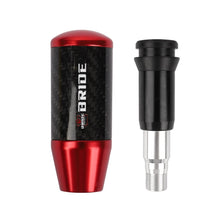 Load image into Gallery viewer, Brand New Universal Bride Red Carbon Fiber Automatic Gear Shift Knob Shifter Lever Head