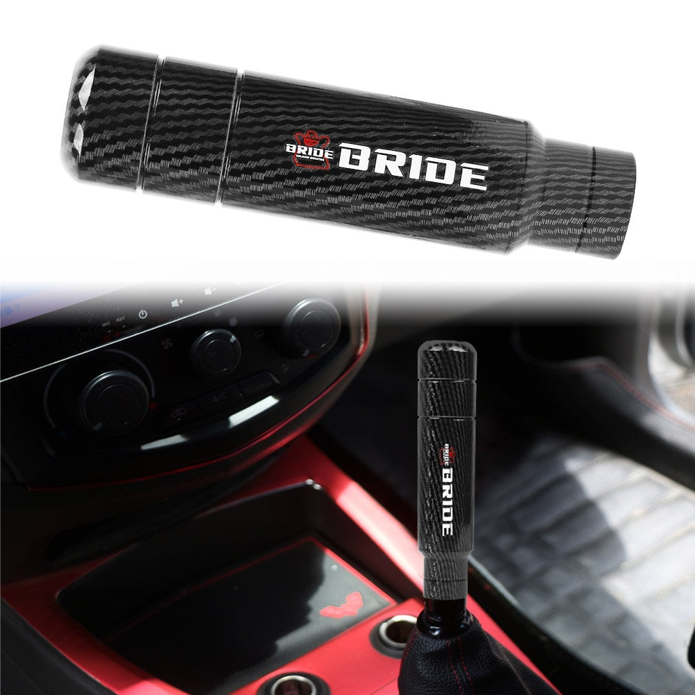 Brand New Universal Bride Carbon Fiber Aluminum Manual Gear Stick Shift Knob Shifter M8 M10 M12