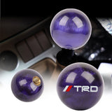 Brand New Universal TRD Pearl Purple Round Ball Shift Knob Car Gear MT Manual Shifter