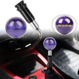 Brand New Universal Momo Pearl Purple Round Ball Shift Knob Automatic Car Gear Shifter