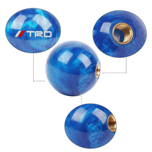 Load image into Gallery viewer, Brand New Universal TRD Pearl Blue Round Ball Shift Knob Car Gear MT Manual Shifter