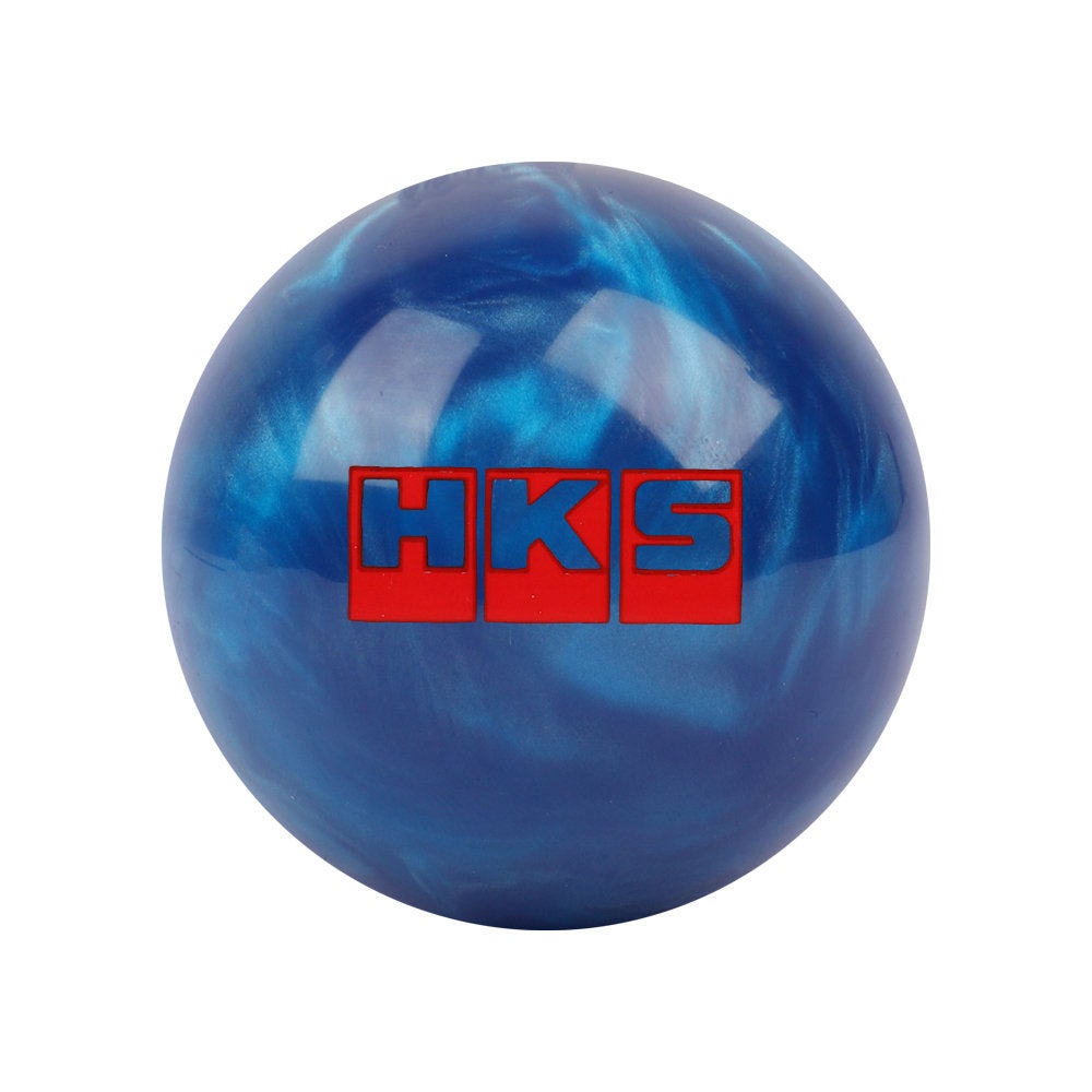 Brand New Universal HKS Pearl Blue Round Ball Shift Knob Automatic Car Gear Shifter