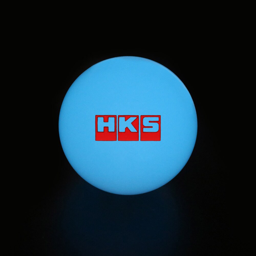 Brand New Jdm HKS Universal Glow In the Dark Blue Round Ball Shift Knob M8 M10 M12 Adapter