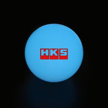 Load image into Gallery viewer, Brand New Jdm HKS Universal Glow In the Dark Blue Round Ball Shift Knob M8 M10 M12 Adapter