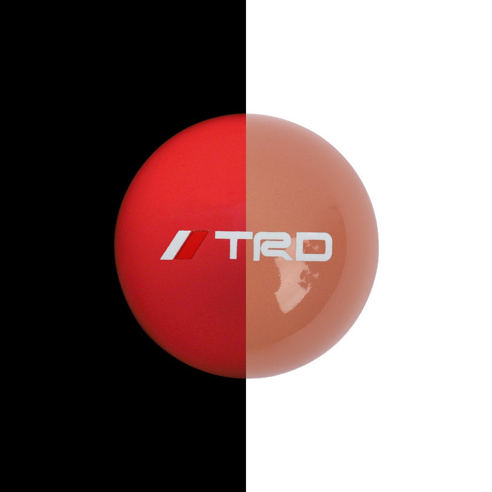 Brand New Jdm TRD Universal Glow In the Red Round Ball Shift Knob M8 M10 M12 Adapter