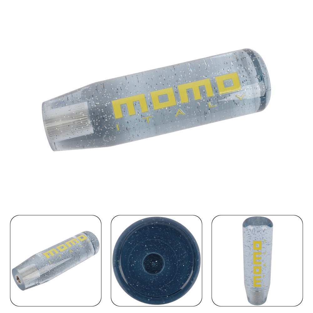 Brand New Universal Glitter Transparent Blue Manuel Shift Knob Racing Gear Shift Knob M12 M10 M8