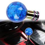 Brand New Universal Jdm Round Ball Crystal Blue Bubble Manual Car Racing Gear Shift Knob Shifter M12 M10 M8