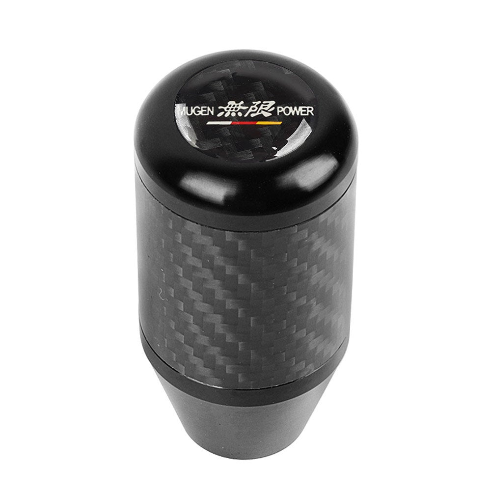 Brand New Universal Mugen Black Real Carbon Fiber Racing Gear Stick Shift Knob For MT Manual M12 M10 M8