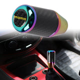 Brand New Universal Momo Neo-Chrome Real Carbon Fiber Racing Gear Stick Shift Knob For MT Manual M12 M10 M8