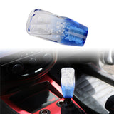 Brand New Universal 10CM VIP 100mm Transparent Manual Clear / Blue Twist Crystal Bubble Racing Gear Shift Knob