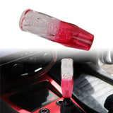 Brand New Universal 15CM VIP 100mm Transparent Manual Clear / Red Twist Crystal Bubble Racing Gear Shift Knob