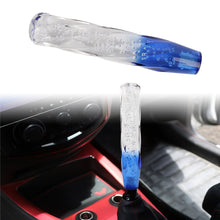 Load image into Gallery viewer, Brand New Universal 25CM VIP 250mm Transparent Manual Clear / Blue Twist Crystal Bubble Racing Gear Shift Knob