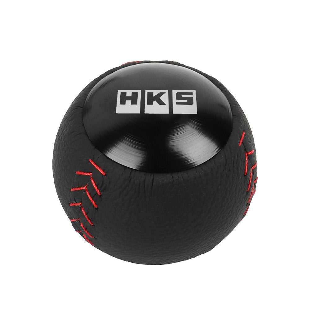 Brand New HKS Leather Black Round Ball Shift Knob Manual Car Racing Gear Shifter M12x1.25