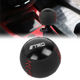 Brand New TRD Leather Black Round Ball Shift Knob Manual Car Racing Gear Shifter M12x1.25