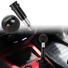 Load image into Gallery viewer, Brand New Momo Leather Black Round Ball Shift Knob Automatic Car Racing Gear Shifter