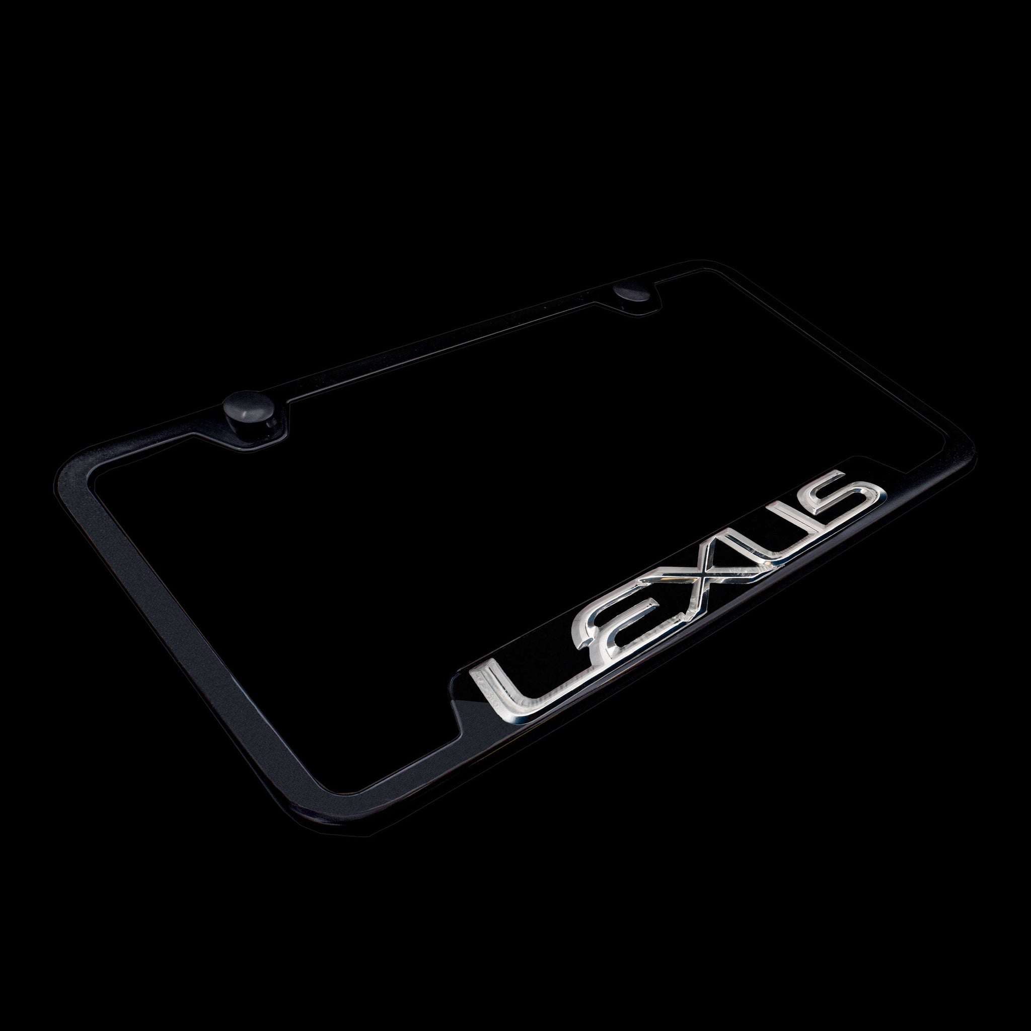 Black lexus license on sale plate frame