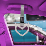 Brand New Jdm Mugen Devil Demon Heart White JDM TSURIKAWA Ring Subway Train Bus Handle Strap Charm Drift