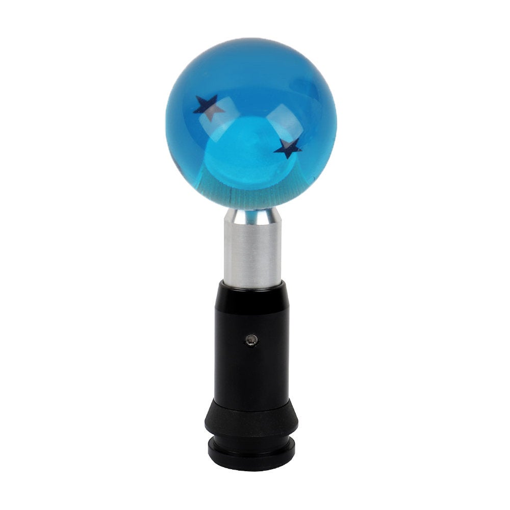 Brand New 2 Star Blue Dragon ball Z Custom 54mm Shift Knob Automatic Transmission Car Racing Gear Shifter