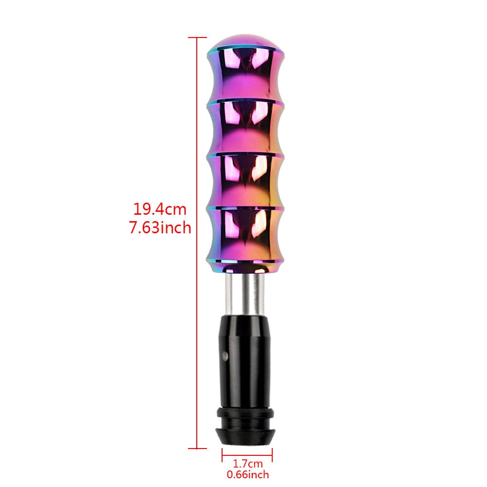 Brand New Universal V1 Bamboo Style Neo-Chrome Automatic Car Gear Shift Knob Shifter