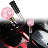 Brand New Universal Jdm Nismo Round Ball Pink Crystal Bubble Automatic Car Racing Gear Shift Knob Shifter M12 M10 M8