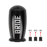 Brand New Universal BRIDE Black Bullet Aluminum Alloy Black Manual Gear Shift Knob Lever Shifter