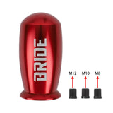 Brand New Universal BRIDE Red Bullet Aluminum Alloy Red Manual Gear Shift Knob Lever Shifter