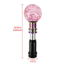 Load image into Gallery viewer, Brand New Universal Jdm Mugen Round Ball Crystal Bubble Pink Automatic Car Racing Gear Shift Knob Shifter M12 M10 M8