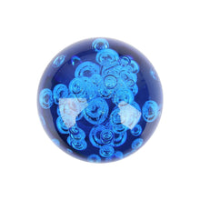 Load image into Gallery viewer, Brand New Universal Jdm Round Ball Crystal Blue Bubble Manual Car Racing Gear Shift Knob Shifter M12 M10 M8