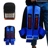 Brand New JDM Recaro Bride Racing Blue Harness Adjustable Shoulder Strap Back Pack