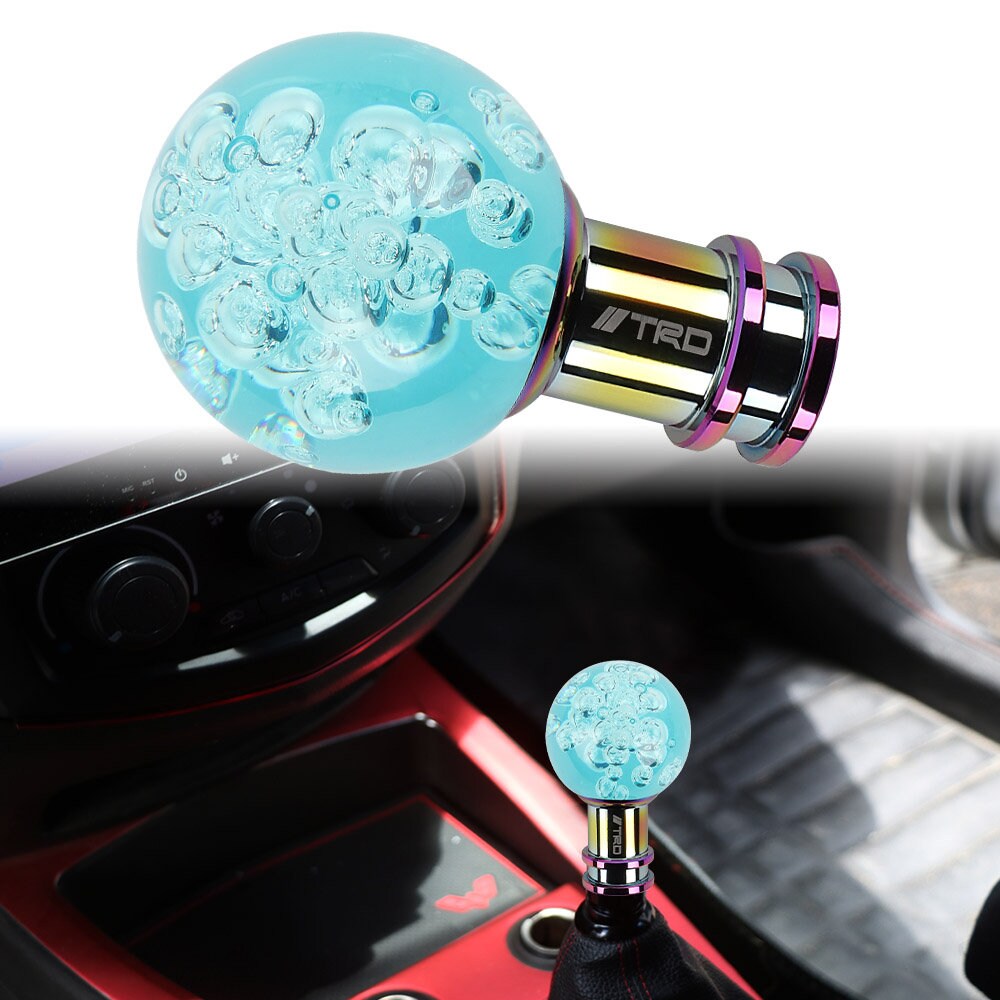 Brand New Universal Jdm Round Ball Crystal Clear Bubble Manual Car Racing Gear Shift Knob Shifter M12 M10 M8