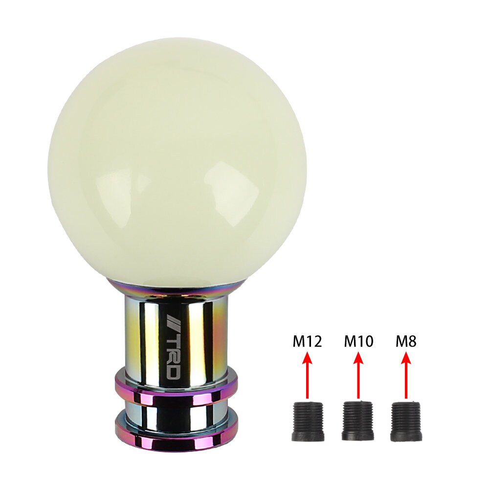 Brand New Universal Jdm Round Ball Crystal Clear Bubble Manual Car Racing Gear Shift Knob Shifter M12 M10 M8