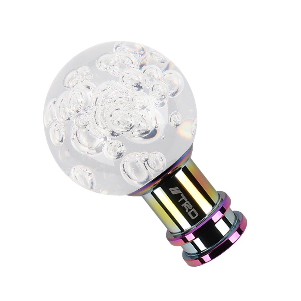 Brand New Universal Jdm Round Ball Crystal Clear Bubble Manual Car Racing Gear Shift Knob Shifter M12 M10 M8