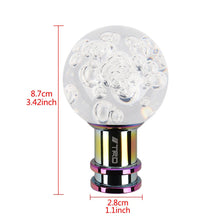 Load image into Gallery viewer, Brand New Universal Jdm Round Ball Crystal Clear Bubble Manual Car Racing Gear Shift Knob Shifter M12 M10 M8