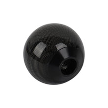 Load image into Gallery viewer, Brand New Car Gear Shift Knob Round Ball Shape Black Real Carbon Fiber Universal with Adapters