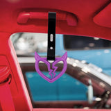 Brand New Devil Demon Broken Heart Purple JDM TSURIKAWA Ring Subway Train Bus Handle Strap Charm Drift