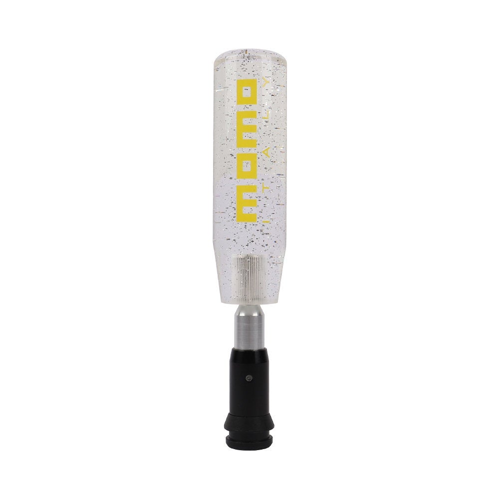 Brand New Universal Glitter Transparent Silver Momo Automatic Shift Knob Racing Gear Shift Knob M12 M10 M8