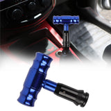 Brand New Aircraft Joystick Blue Aluminum Automatic Car Racing Gear Shift Knob Universal